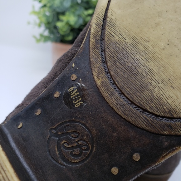 Lucky Brand Dark Brown Booties Size 6 - Picture 8 of 8